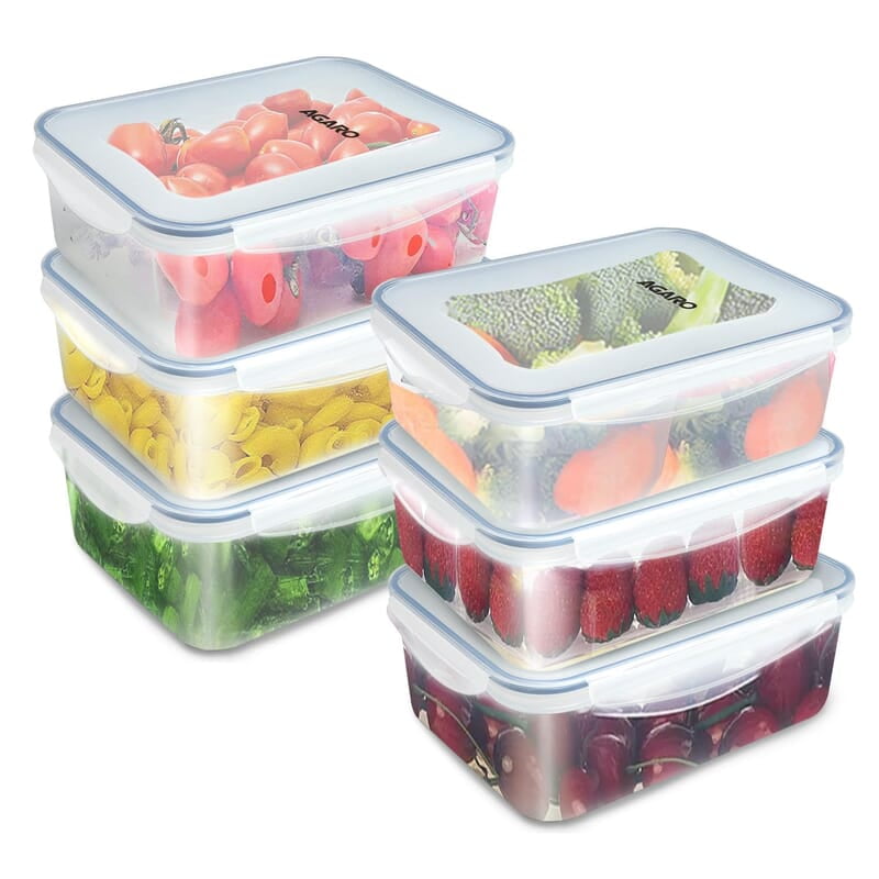 AGARO Airtight Container, Food Storage Container With Lid Capacity 550ml Each, Pack of 6