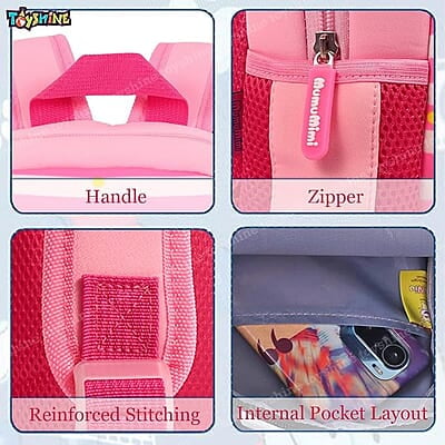 12" Cute Face Backpack for Kids Girls Boys Toddler Backpack Preschool Nursery Travel Bag,Mini Size