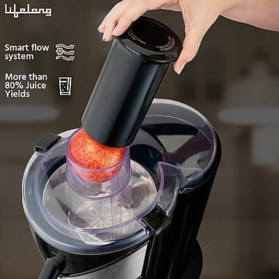 Lifelong Cold Press Juicer Blender 200 W, Slow Juicer Cold Pressed - Fruit & Vegetable Juicer