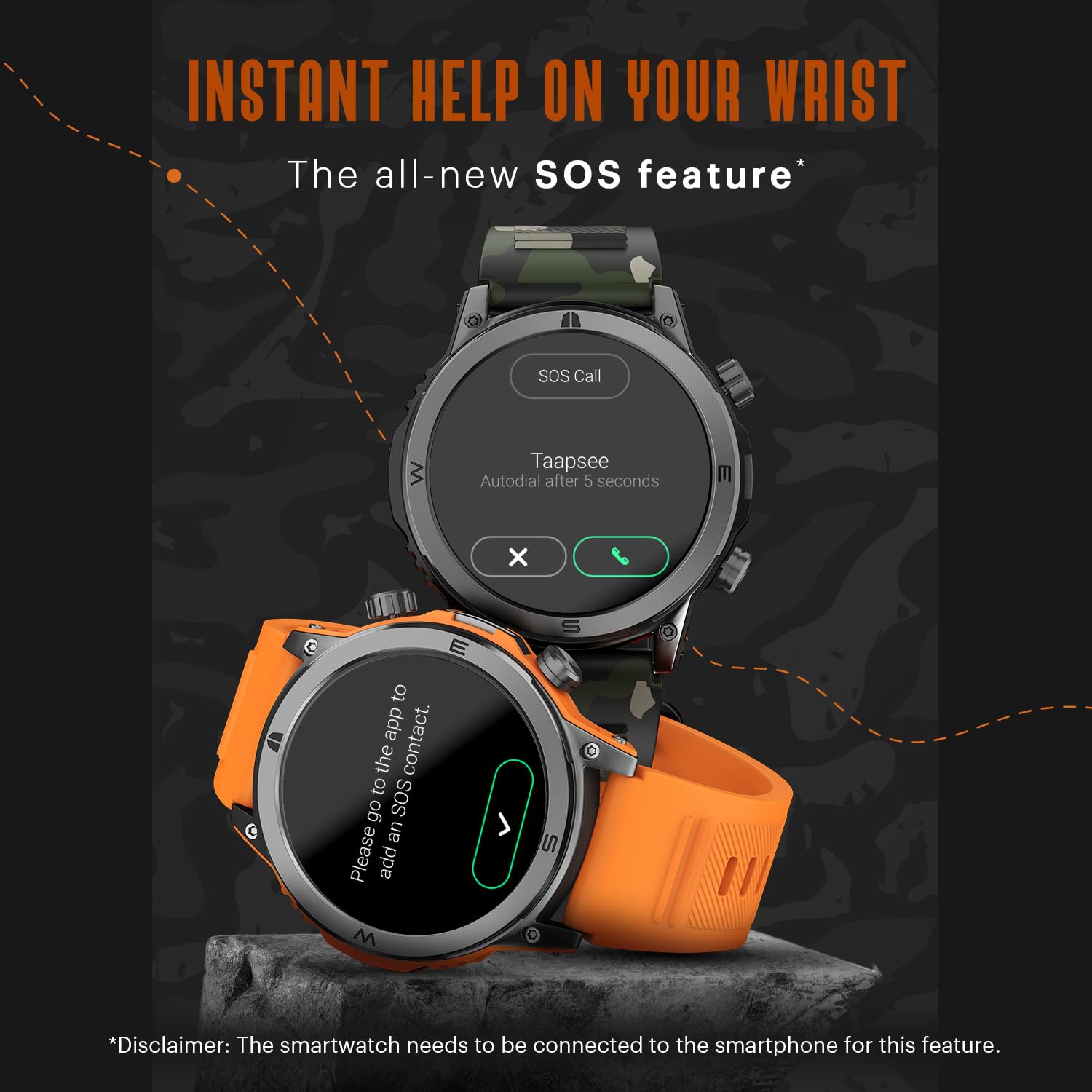 Noise Endeavour Rugged Design 1.46" AMOLED Display Smart Watch