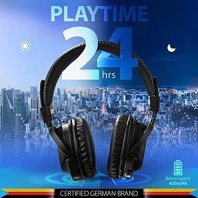 Blaupunkt BH11 Bluetooth Wireless Over Ear Headphone with Mic