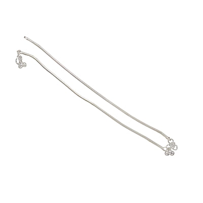 Sterling Silver Paayal Anklet | plain Design silver Kolusu for Women and Girls Sterling Silver Paayal Anklet | plain Design silver Kolusu for Women and Girls