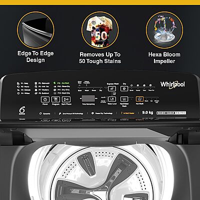 Whirlpool 9 Kg 5 Star BloomWash Royal Plus Fully Automatic Top Load Washing Machine