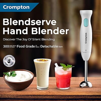 Crompton Blendserve Hand Blender with Steel Stem 300 Watts Power