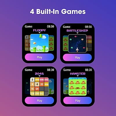 Zebronics DRIP Smart Watch with Bluetooth Calling, 4.3cm (1.69"), 10 built-in & 100+ Watch Faces, 100+ Sport Modes, 4 built-in Games, Voice Assistant, 8 Menu UI, Fitness Health & Sleep Tracker