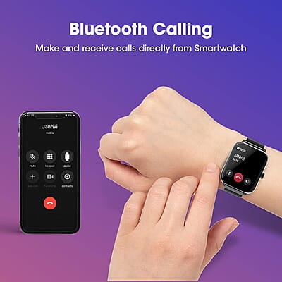 Roll over image to zoom in Zebronics DRIP Smart Watch with Bluetooth Calling, 4.3cm (1.69"), 10 Built-in & 100+ Watch Faces, 100+ Sport Modes, 4 Games, Voice Assistant, 8 Menu UI,