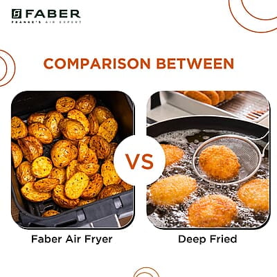 Faber 6L 1500W Digital Air Fryer Fry, Bake, Roast, Toast, Defrost, Grill & Reheat View Window