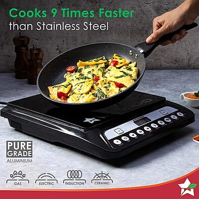 Wonderchef Duralite Die-cast Non Stick Fry Pan 24cm  1.2 L