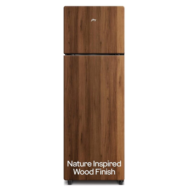 Godrej 244 L 2 Star Wood Finish, 30 Days Farm Freshness, Frost Free Inverter Double Door Refrigerator