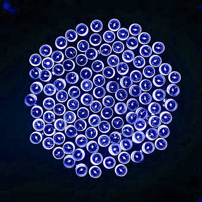 Blue Outdoor Solar String Lights,8 Modes WONFAST Waterproof 72ft 200led Solar Christmas Fairy Lights Ambiance Blue Outdoor Solar String Lights,8 Modes WONFAST Waterproof 72ft 200led Solar Christmas Fairy Lights Ambiance