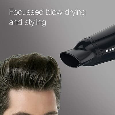 Havells HD3162 Men's 1565 Watts Powerful Hair Dryer with Thin Concentrator and Cool