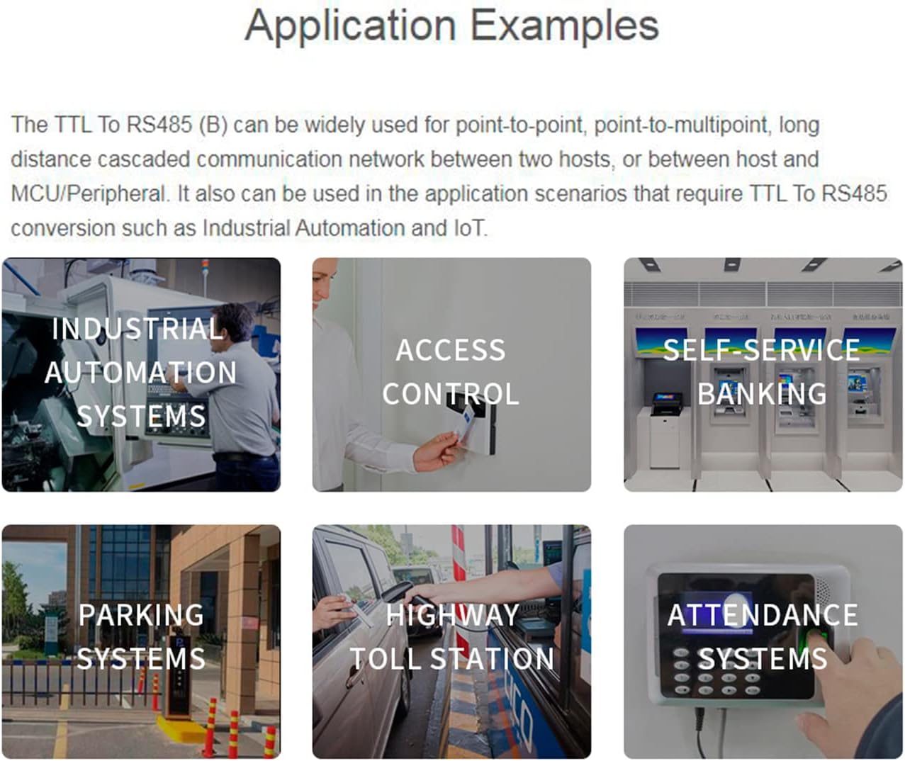 Rail-mount TTL To RS485 Galvanic isolated Converter, 600W Lightningproof & Anti-Surge, Multi-Isolation Protection)