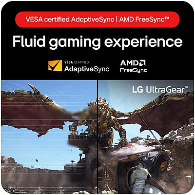 LG 27" QHD 1000R Curved Gaming Monitor, 180Hz, 1ms, HDR10, 27GS60QC-B LG 27" QHD 1000R Curved Gaming Monitor, 180Hz, 1ms, HDR10, 27GS60QC-B