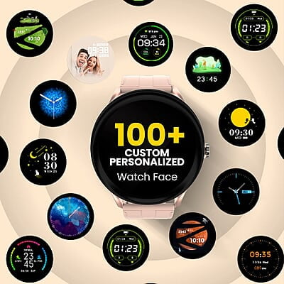 Zebronics Zeb-Fit2220CH Smart Fitness Band, 2.5D Curved Glass Full Touch Display, SpO2, BP & Heart Rate Monitor, IP68 Water Resistant, 8 Sports Mode