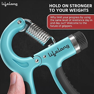 Lifelong Adjustable Hand Grip Strengthener, Hand Gripper for Men & Women for Gym Workout Lifelong Adjustable Hand Grip Strengthener, Hand Gripper for Men & Women for Gym Workout