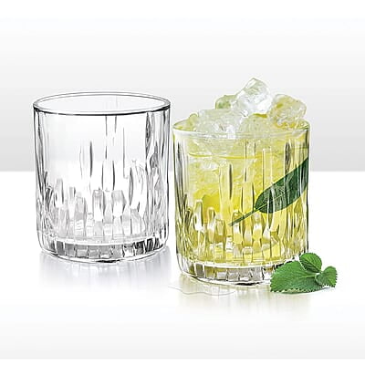 Treo by Milton Steps 225 Juice Glass Tumbler, Set of 6, 230 ml Each, Transparent