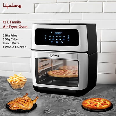 Lifelong Digital Air Fryer Toaster Oven 12L Premium 1800-Watt Oven with 7-in-1 Functions