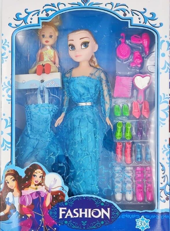Beautiful Frozen Moveable Arms & Legs Doll Toy for Girls with Dress and Fashion Accessories Beautiful Frozen Moveable Arms & Legs Doll Toy for Girls with Dress and Fashion Accessories