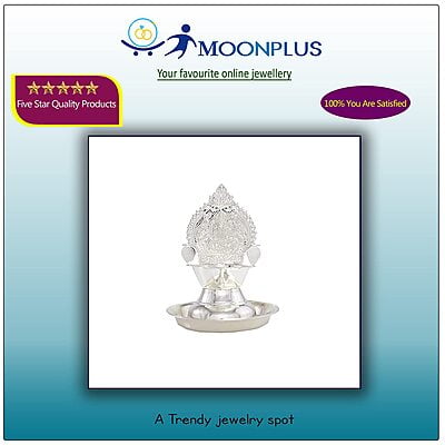 Silver Plate with Kamakshi Diya