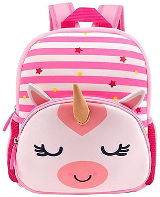 12" Cute Face Backpack for Kids Girls Boys Toddler Backpack Preschool Nursery Travel Bag,Mini Size