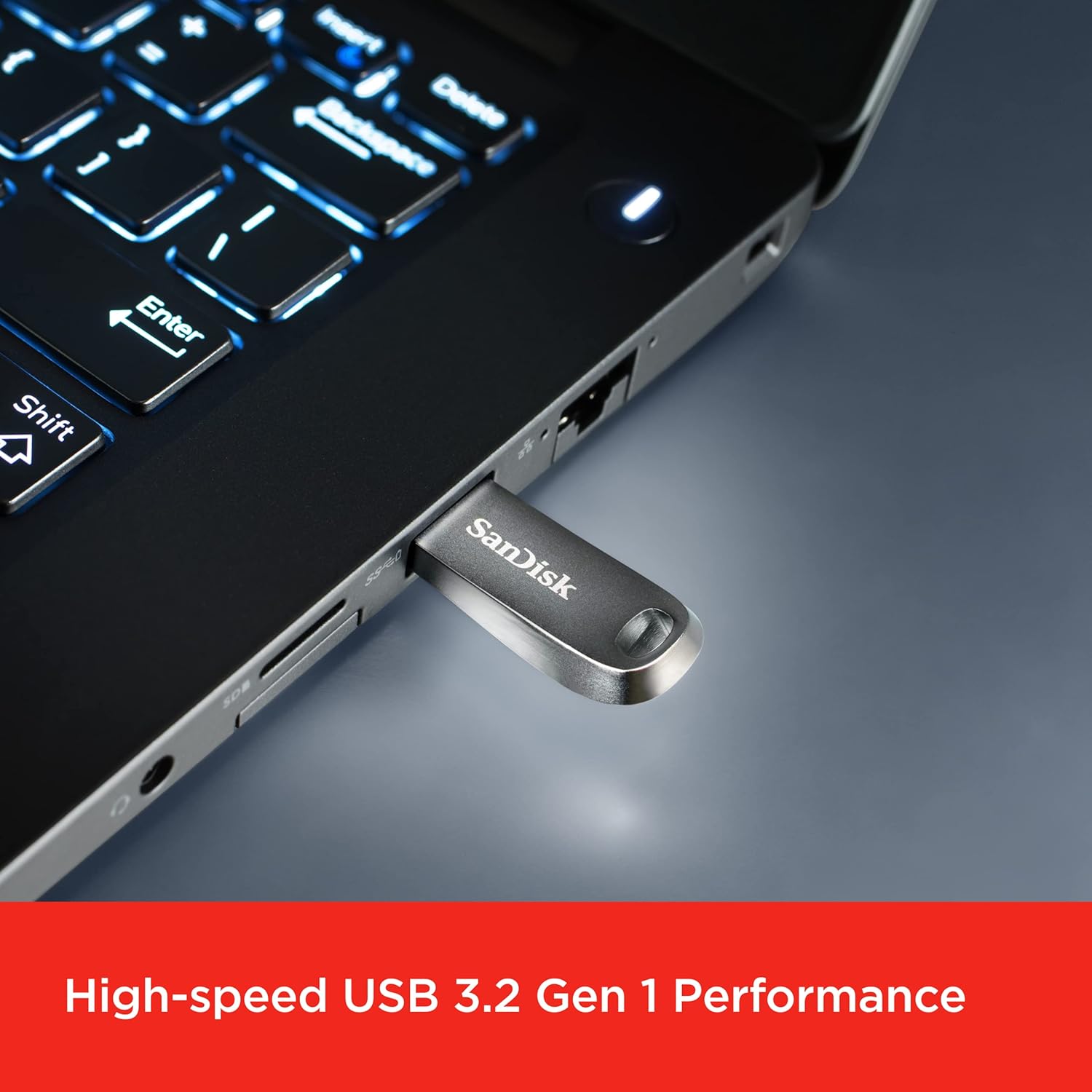 SanDisk Ultra Luxe USB 3.2 Gen 1 Flash Drive (Silver) SanDisk Ultra Luxe USB 3.2 Gen 1 Flash Drive (Silver)