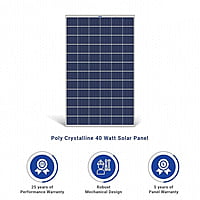 Small Solar Panel (40 watt) - (Pack of 1)