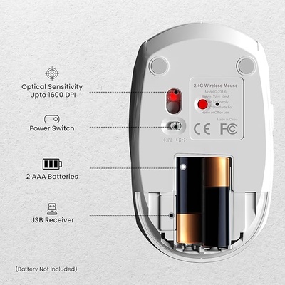 Portronics Toad 30 Wireless Mouse with 2.4 GHz Connectivity, USB Receiver, 6 Buttons, Adjustable DPI, Silicon Grip & Ergonomic Design for PC, Laptop, Mac Portronics Toad 30 Wireless Mouse with 2.4 GHz Connectivity, USB Receiver, 6 Buttons, Adjustable DPI, Silicon Grip & Ergonomic Design for PC, Laptop, Mac