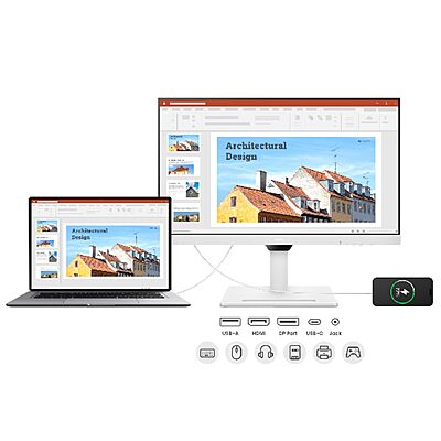 BenQ 27" 2K QHD USB-C Ergo Eye-Care Monitor, GW2790QT BenQ 27" 2K QHD USB-C Ergo Eye-Care Monitor, GW2790QT