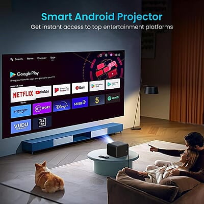 Portronics Beem 460 Smart LED Projector with 1080p Full HD, 4000 Lumens 10W Speakers