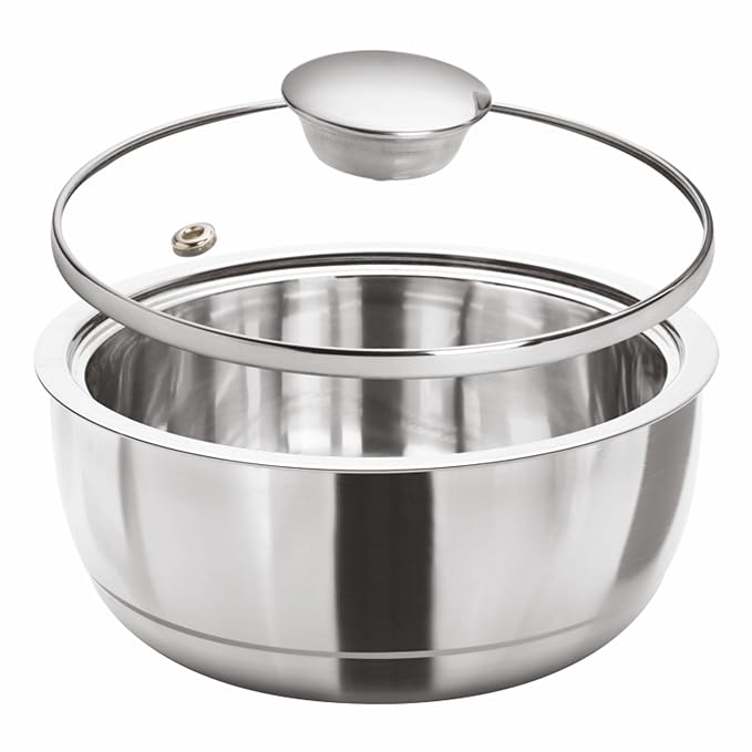 Signora ware  Roti Server  Casserole With Steel Lid & Glass Lid 1500 ML