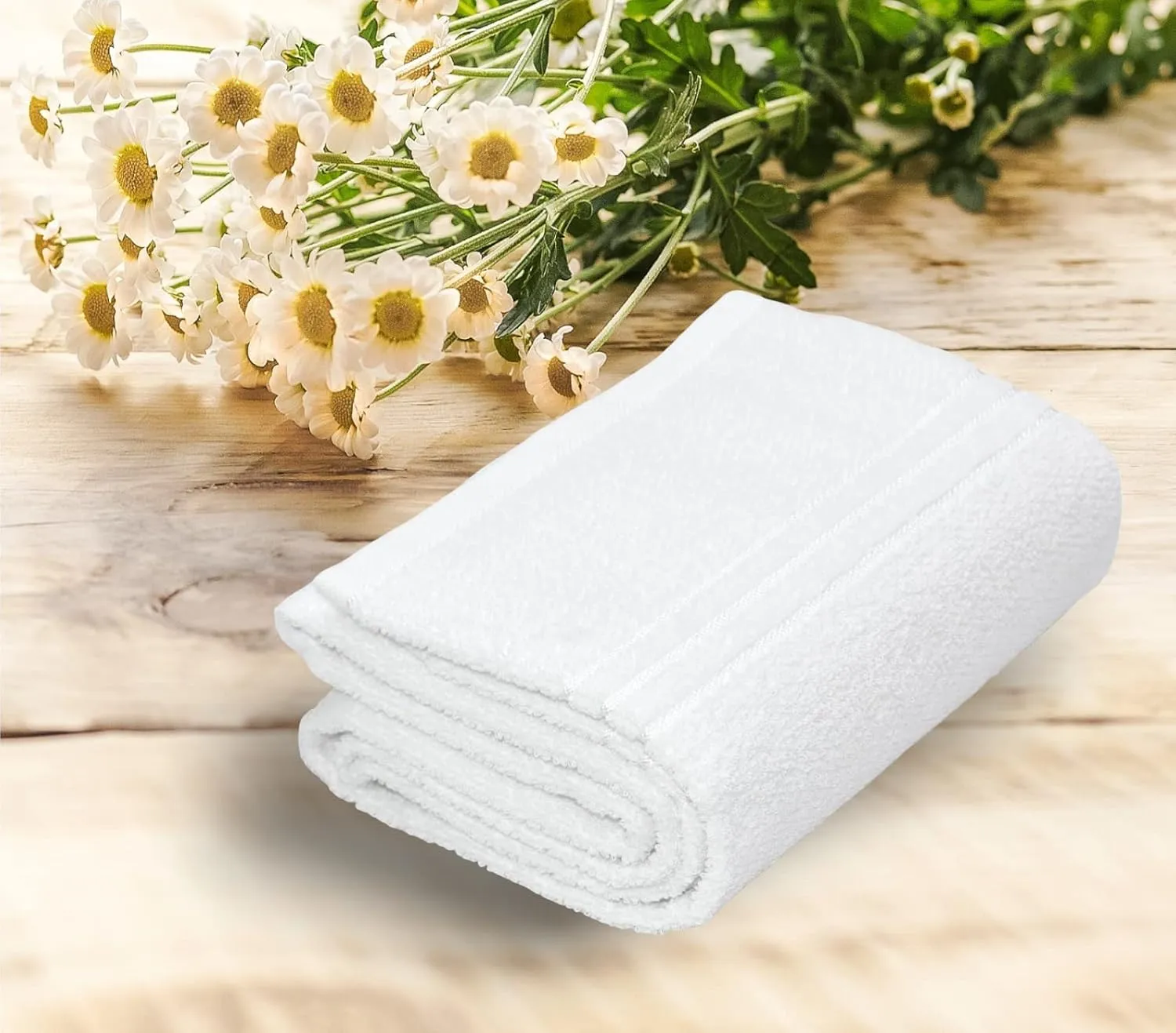 Sofrito Bath Towel - Regular Series - 80% Cotton 20% Polyester - White Sofrito Bath Towel - Regular Series - 80% Cotton 20% Polyester - White