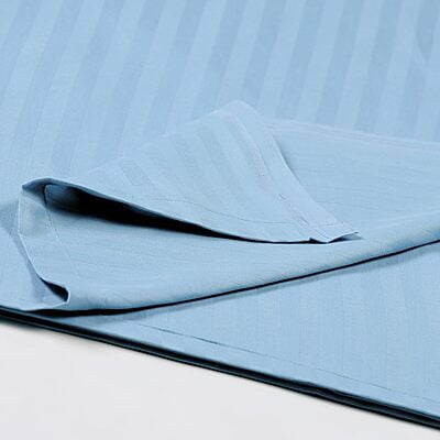 Pillow Cover Non-Framed Glace Cotton 300 TC - Striped - Sky Blue