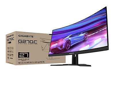 GIGABYTE, 27-Inch 165Hz VA Panel 1440p QHD Curve Gaming Monitor, G27QC GIGABYTE, 27-Inch 165Hz VA Panel 1440p QHD Curve Gaming Monitor, G27QC