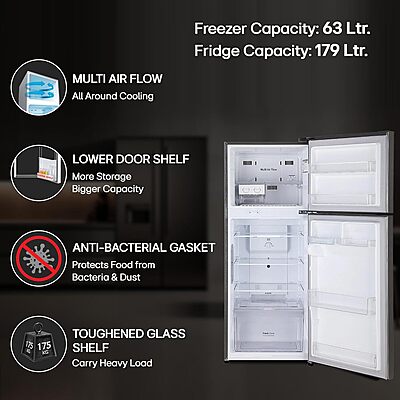 LG 242 L 3 Star Smart Inverter Frost-Free Double Door Refrigerator LG 242 L 3 Star Smart Inverter Frost-Free Double Door Refrigerator