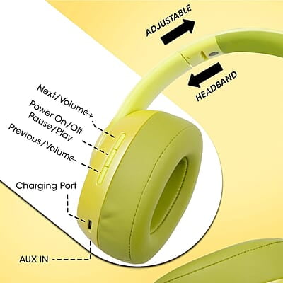 ZEBRONICS Zeb-Dynamic with Bluetooth supporting Headphone, Aux input, call Function and Media/volume control