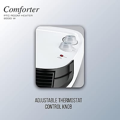 Havells Comforter Room Heater 2000 Watt with Overheat Protection, Adjustable Thermostat Control Knob