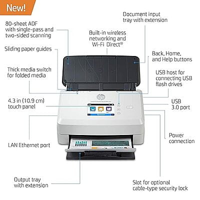 HP ScanJet Enterprise Flow 7000 snw1 Scanner- (6FW10A)