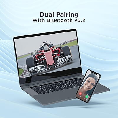 boAt Rockerz 460 Wireless Over Ear Headphones w/Up to 30hrs Playtime, 40mm Drivers, BEAST™ Mode, ENx™, Dual Pairing, BT v5.2, Instant Voice Assistant, Adaptive Fit