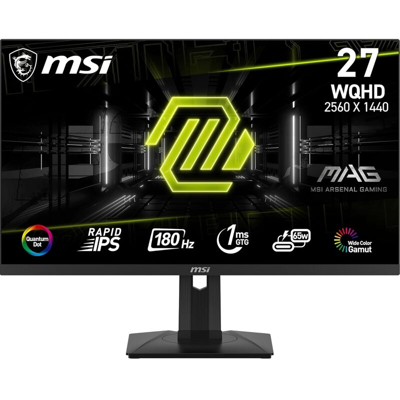 MSI MAG, 27-Inch Rapid IPS, 180Hz QHD Gaming Monitor, MAG 274QRF QD E2 MSI MAG, 27-Inch Rapid IPS, 180Hz QHD Gaming Monitor, MAG 274QRF QD E2