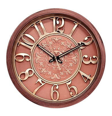Vintage Product Designer Analogue Round Wall Clock Copper Finish (12 x 12 Inch) Vintage Product Designer Analogue Round Wall Clock Copper Finish (12 x 12 Inch)