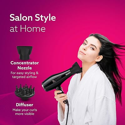 AGARO HD-1150 2000 Watts Professional Hair Dryer with Concentrator AGARO HD-1150 2000 Watts Professional Hair Dryer with Concentrator