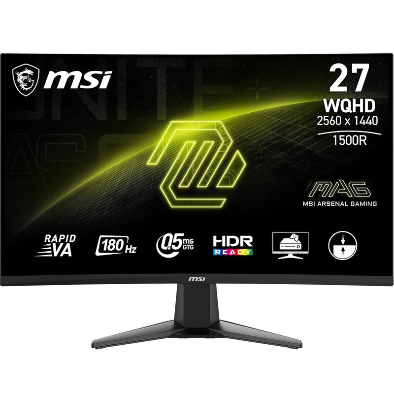 MSI, 27 Inch, 180Hz Refresh Rate Monitor, MAG 27CQ6F MSI, 27 Inch, 180Hz Refresh Rate Monitor, MAG 27CQ6F