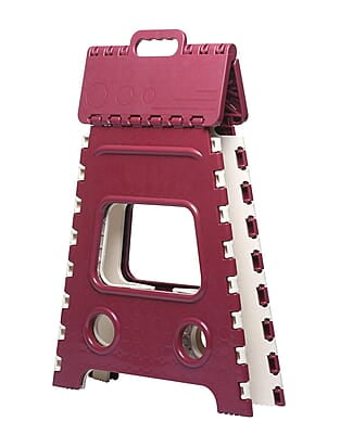Varmora 18 Inches Super Strong Folding Step Stool Red