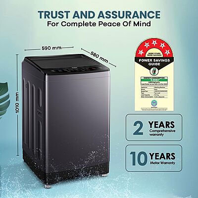 Haier 10.5 Kg 5 star Fully Automatic Top Loading Washing Machine