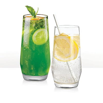 Treo by Milton Bourbon Water Tumbler, 6 Pieces Set, 330 ml Each, Transparent