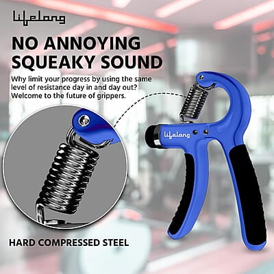 Lifelong Adjustable Hand Grip Strengthener, Hand Gripper for Men & Women for Gym Workout Lifelong Adjustable Hand Grip Strengthener, Hand Gripper for Men & Women for Gym Workout
