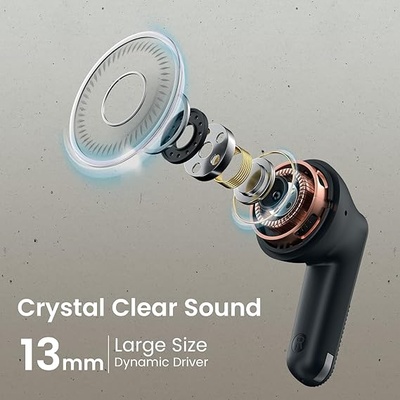 Portronics Harmonics Twins S18 in Ear TWS Earbuds with 30H Playtime, in Built HD Mic, Game/Music Mode, 13mm Dynamic Driver, Low Latency, Touch Control, Type C Fast Charging, Light Weight(Black) Portronics Harmonics Twins S18 in Ear TWS Earbuds with 30H Playtime, in Built HD Mic, Game/Music Mode, 13mm Dynamic Driver, Low Latency, Touch Control, Type C Fast Charging, Light Weight(Black)