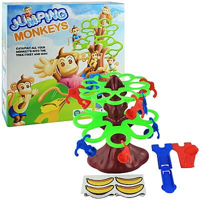 Jumping Monkeys Small Catapult Toy 2 Players Board Game for Kids (Multicolour)
