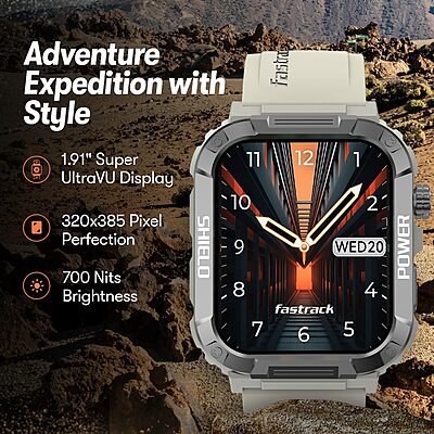 Fastrack Limitless Valor Smart Watch with 1.91" Ultra HD Display, Bluetooth Calling