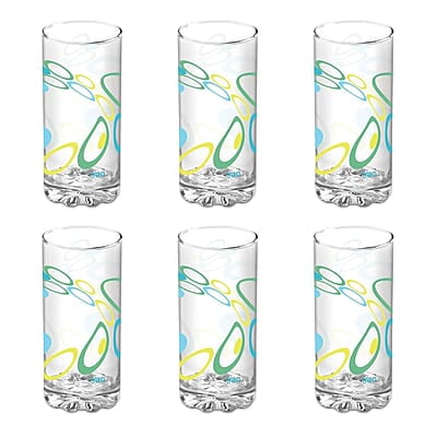 Treo by Milton D Ziner Torrent Glass Set of 6, 316 ml, Bubbles Treo by Milton D Ziner Torrent Glass Set of 6, 316 ml, Bubbles
